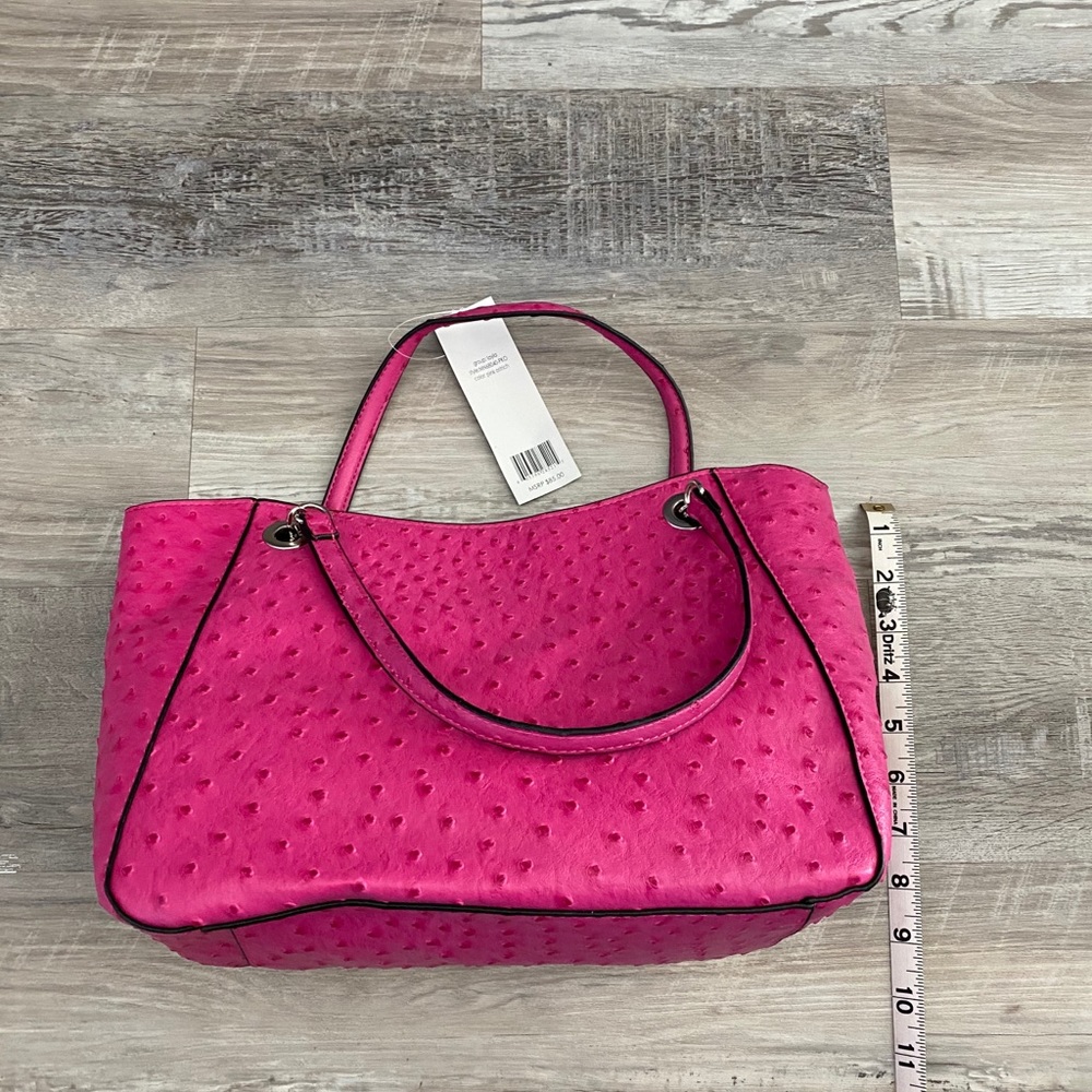 Pink Ostrich Handbag - Picture 7 of 9